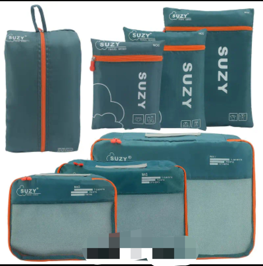 7 piece high quality travel organiser