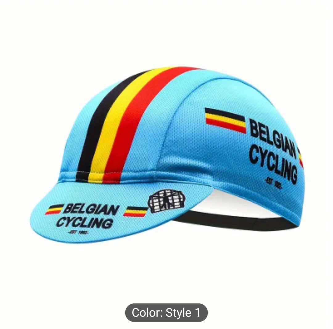 Retro cycling cap made with modern quick drying materials