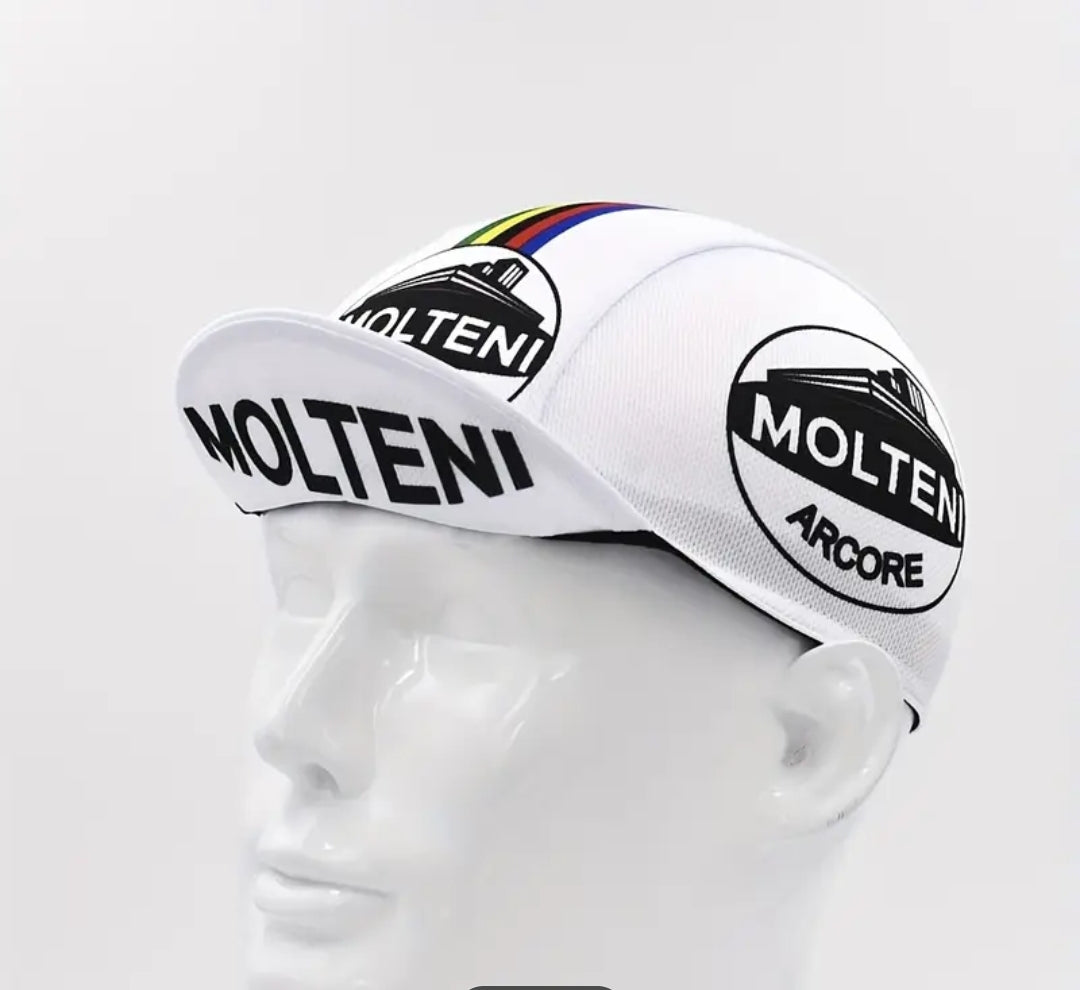 Retro cycling cap made with modern quick drying materials