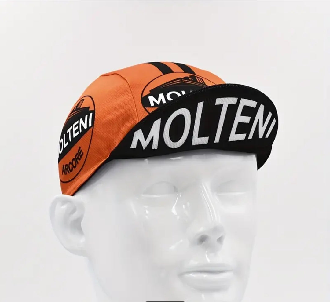 Retro cycling cap made with modern quick drying materials