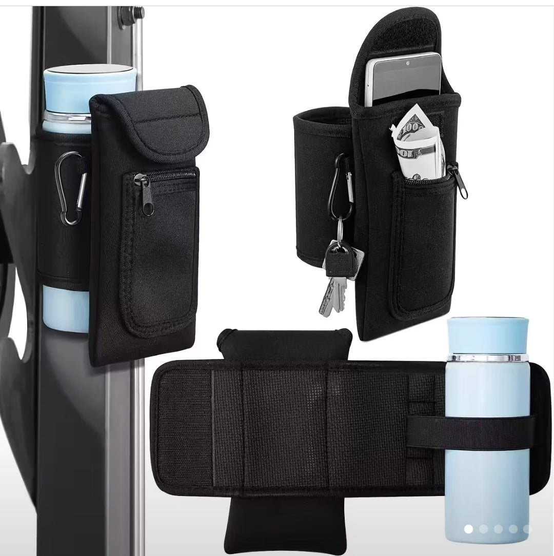 Magnetic fitness water bottle sleeve