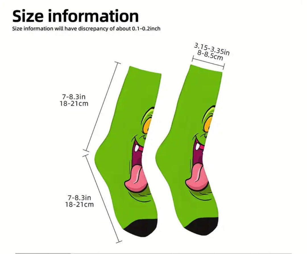 Ghostbusters - Slimer - inspired cycling socks