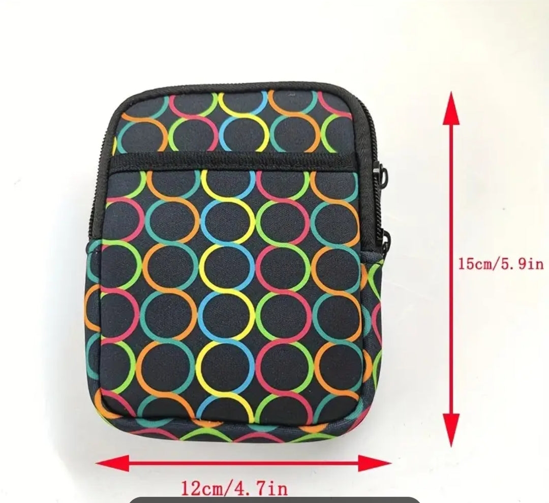 Small compact water bottle strap - phone/keys/card holder - USA Flag