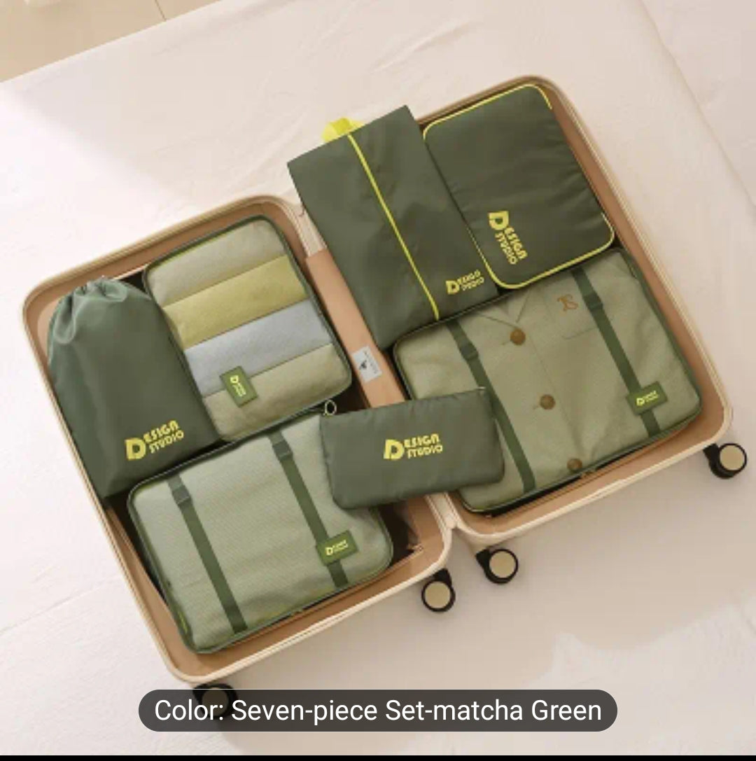 7 piece high quality travel organiser