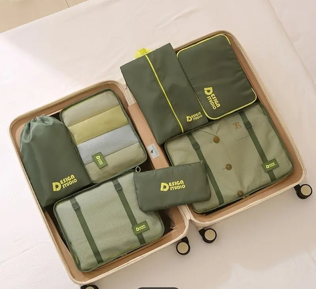 7 piece high quality travel organiser