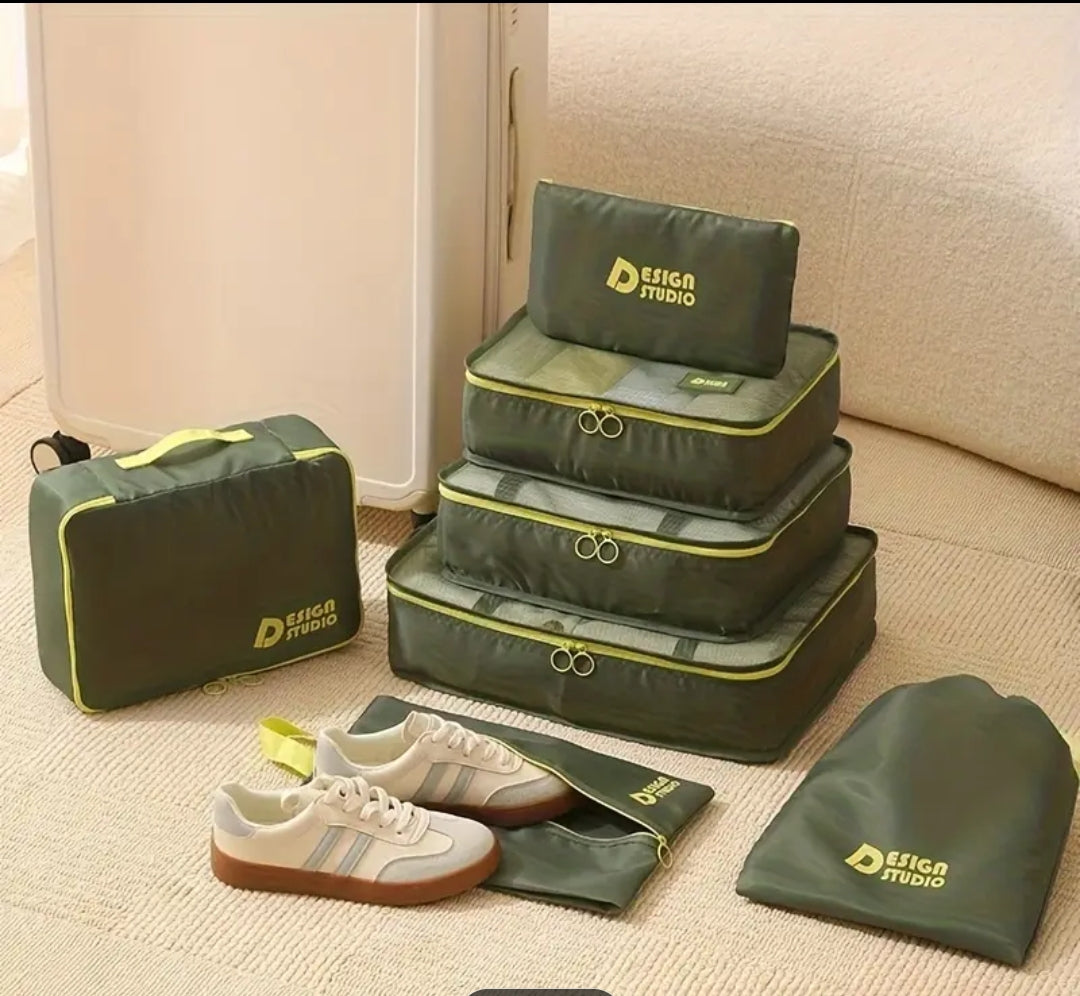 7 piece high quality travel organiser