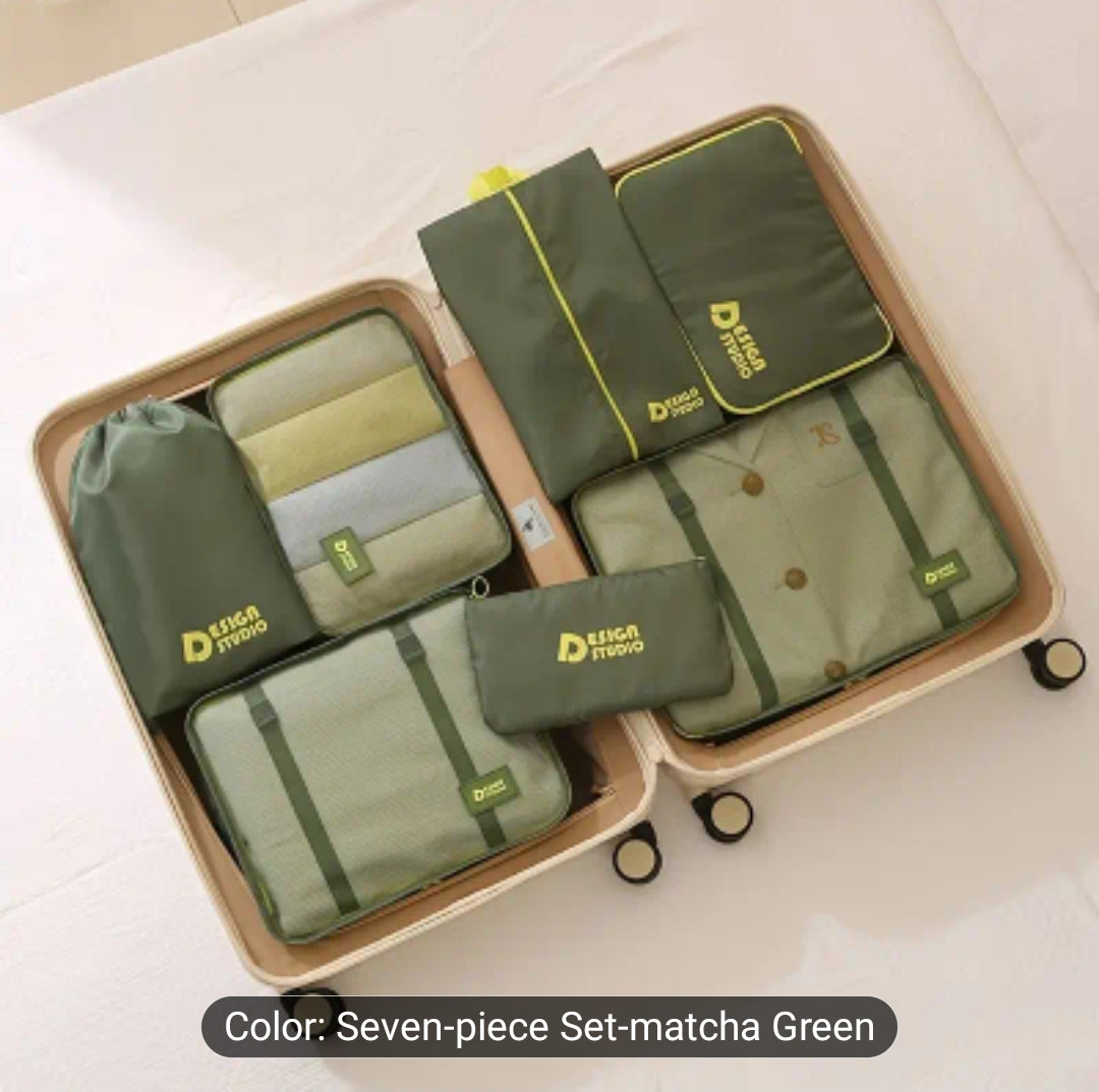7 piece high quality travel organiser