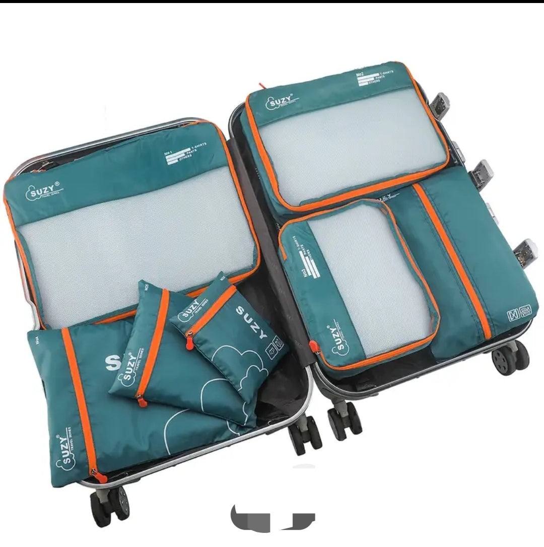 7 piece high quality travel organiser