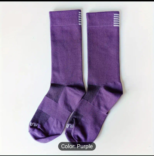 Purple (TDM) cycling socks