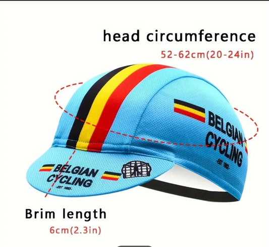 Retro cycling cap made with modern quick drying materials