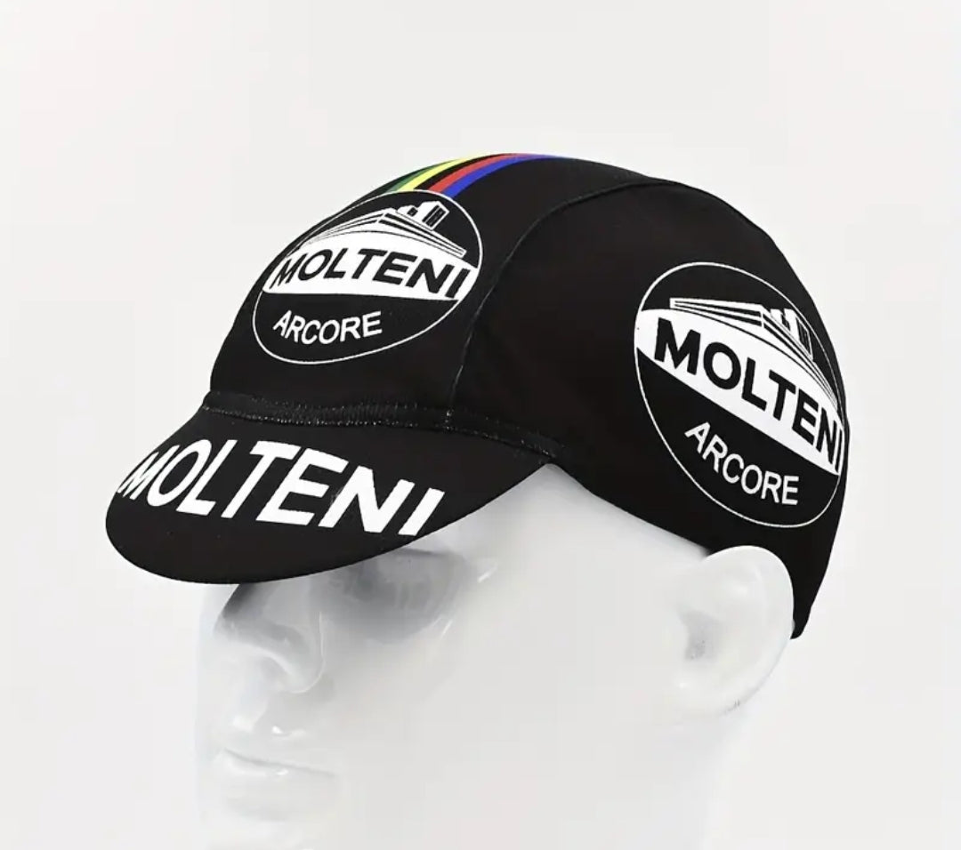 Retro cycling cap made with modern quick drying materials