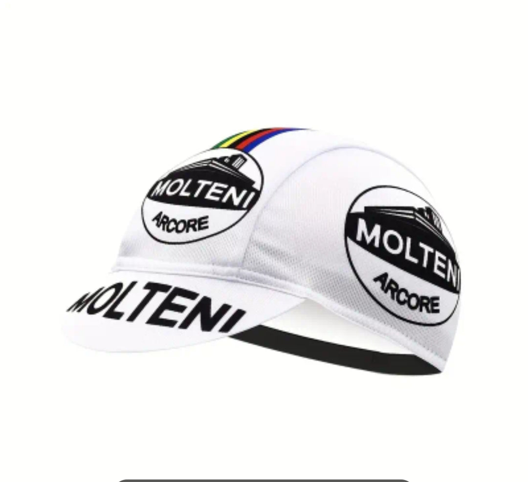 Retro cycling cap made with modern quick drying materials