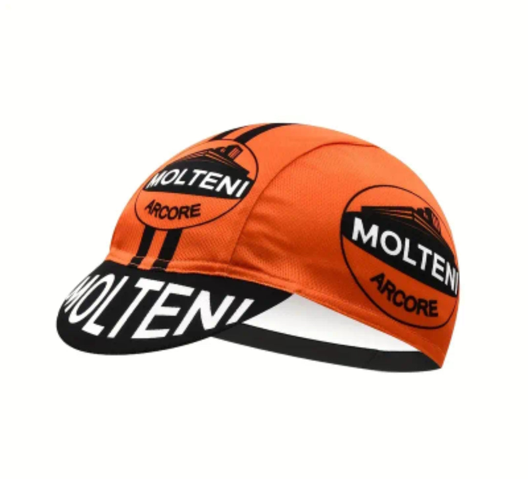 Retro cycling cap made with modern quick drying materials