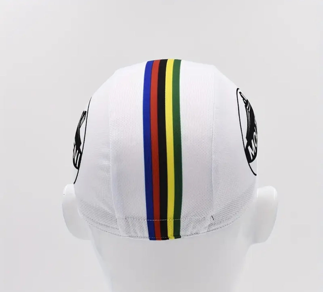 Retro cycling cap made with modern quick drying materials