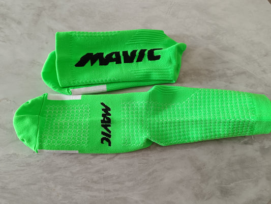 Mavic cycling socks green - all year round cycling socks