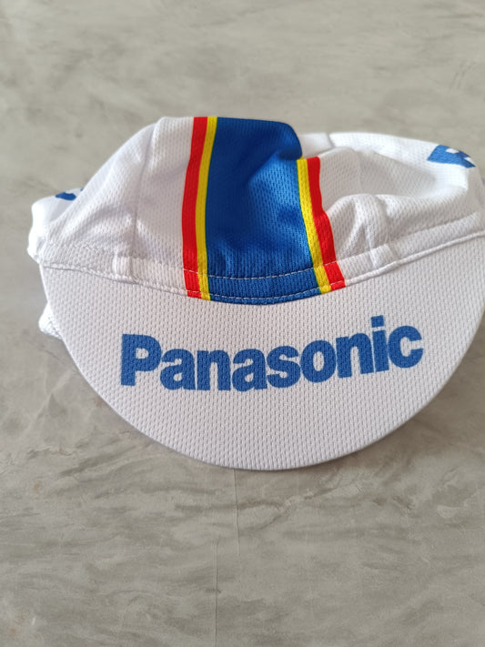 Panasonic retro cycling cap