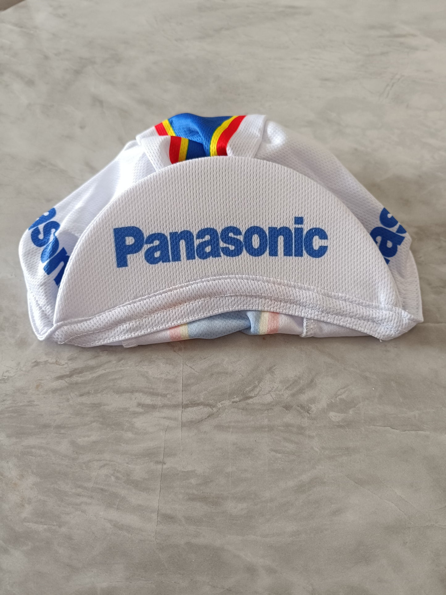 Panasonic retro cycling cap